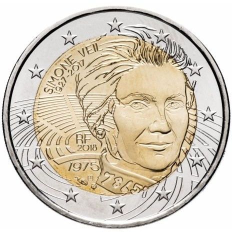 Franta 2 euro 2018 Simone Veil, UNC [1]