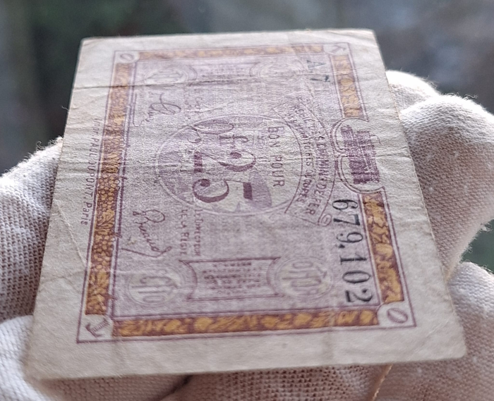 Franta, 25 centime 1923, ocupatia franco-belgiana a Germaniei dupa WWI [3]