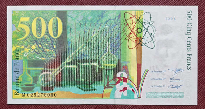 Franta 500 franci 1994, Marie Curie, UNC- [2]