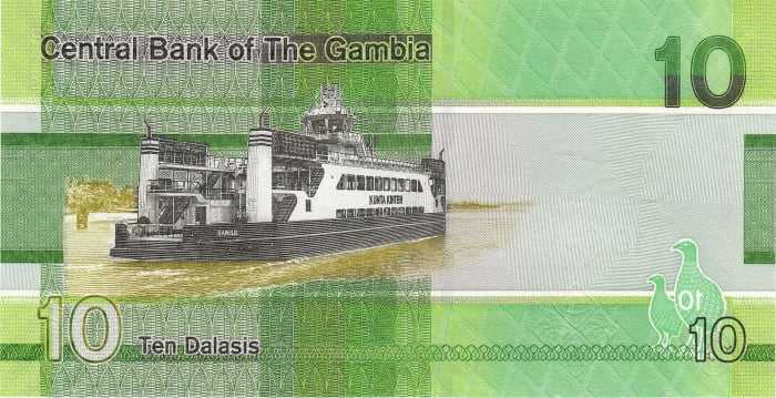 Gambia 10 Dalasis 2023, necirculata [2]