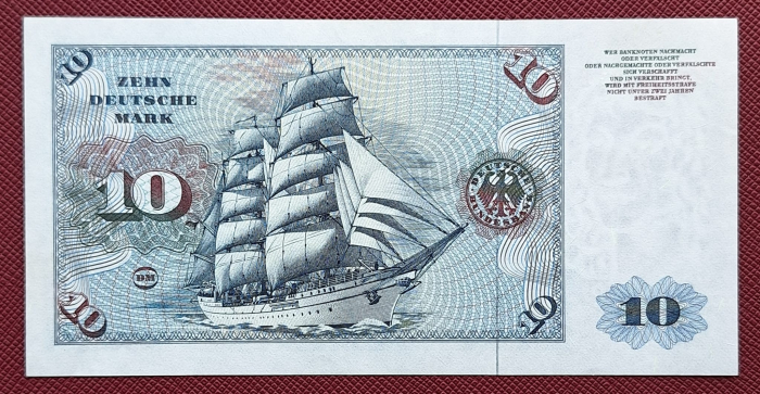 Germania 10 mark 1980, UNC- [2]