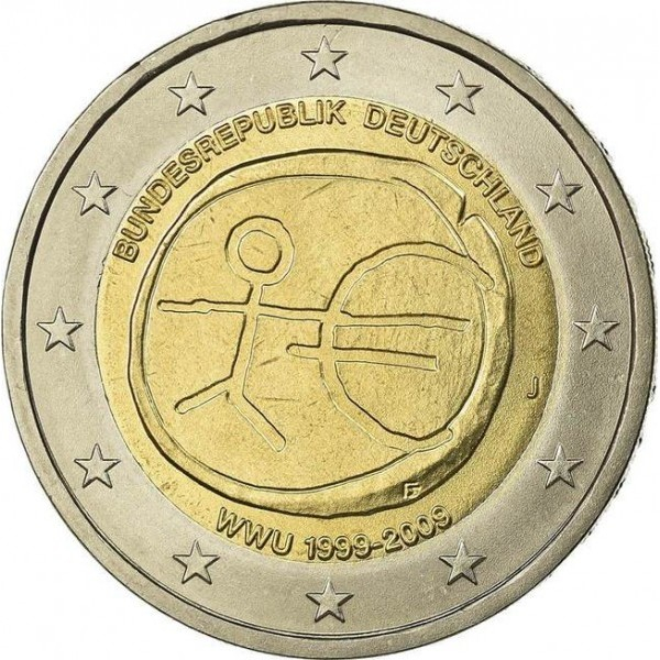 Germania 2 euro 2009, Uniunea Economică și Monetară, UNC [1]
