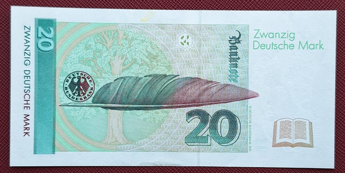 Germania 20 mark 1991, UNC- [2]