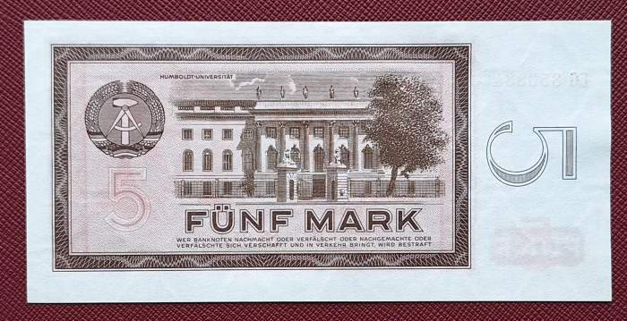 Germania (RDG) 5 mark 1964, UNC [2]