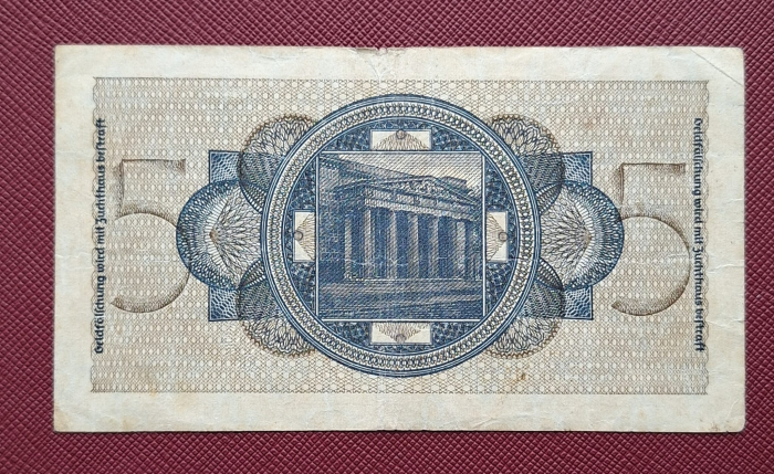 Germania 5 reichsmark 1940-1945, circulata [2]