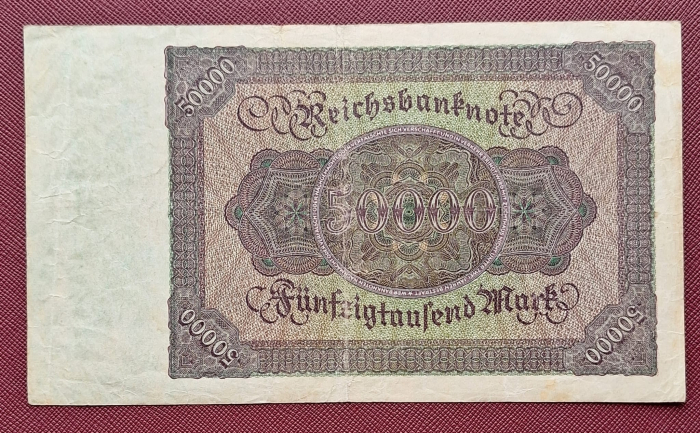 Germania 50000 marci 1922, circulata [2]