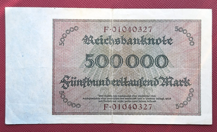 Germania 500000 mark 1923, aproape necirculata [2]