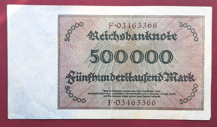 Germania 500000 mark 1923, aproape necirculata [4]