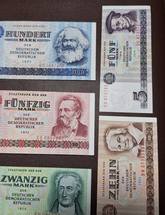 Germania, set 5,10,20,50,100 marci 1971-1975, necirculate [3]