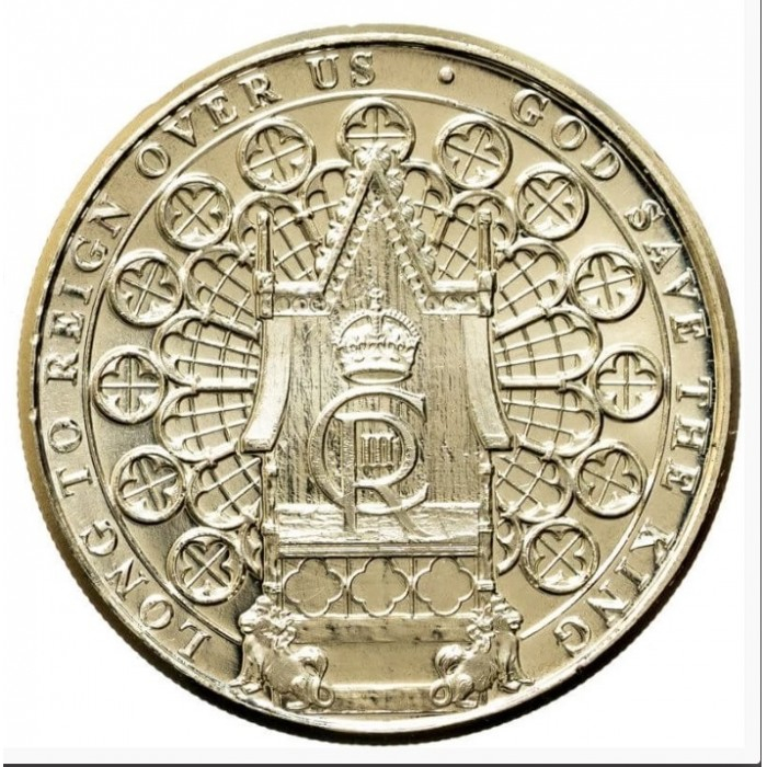 Gibraltar 1 Lira 2023: Incoronarea Regelui Charles III, UNC [2]