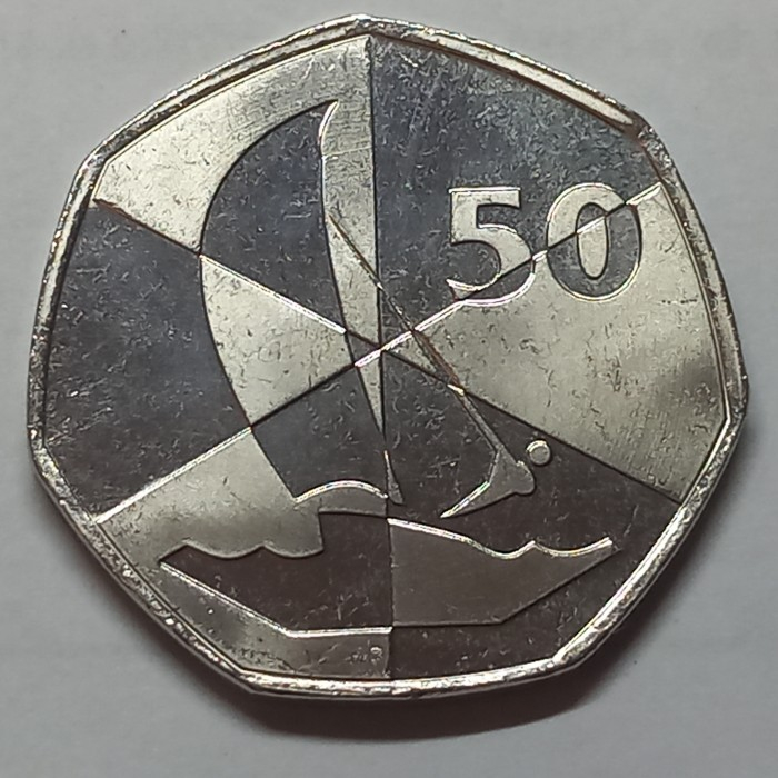 Gibraltar 50 Pence 2019, Jocurile Insulei, necirculata [2]