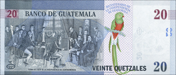 GUATEMALA 20 quetzales 2020 Aniversara, necirculata [2]