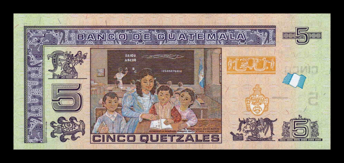 Guatemala 5 Quetzales 2019-2020, Justo Rufino Barrios, necirculata [3]