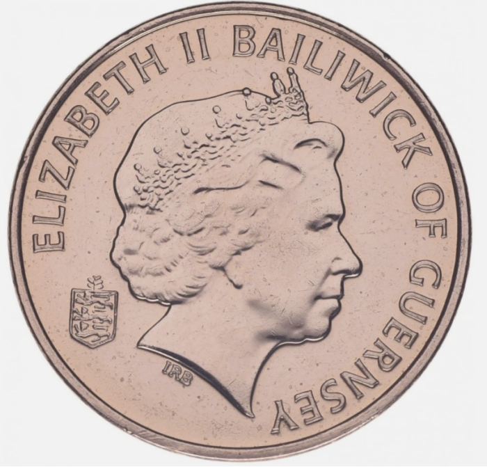 Guernsey 1 penny 2012, Crab,  UNC [2]