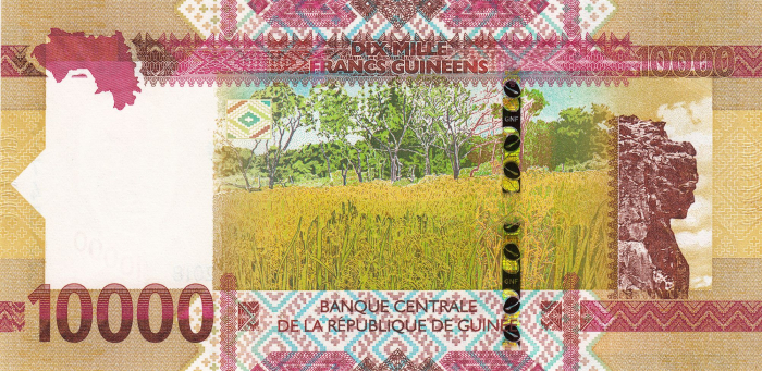 Guineea 10000 Franci 2020, necirculata [1]