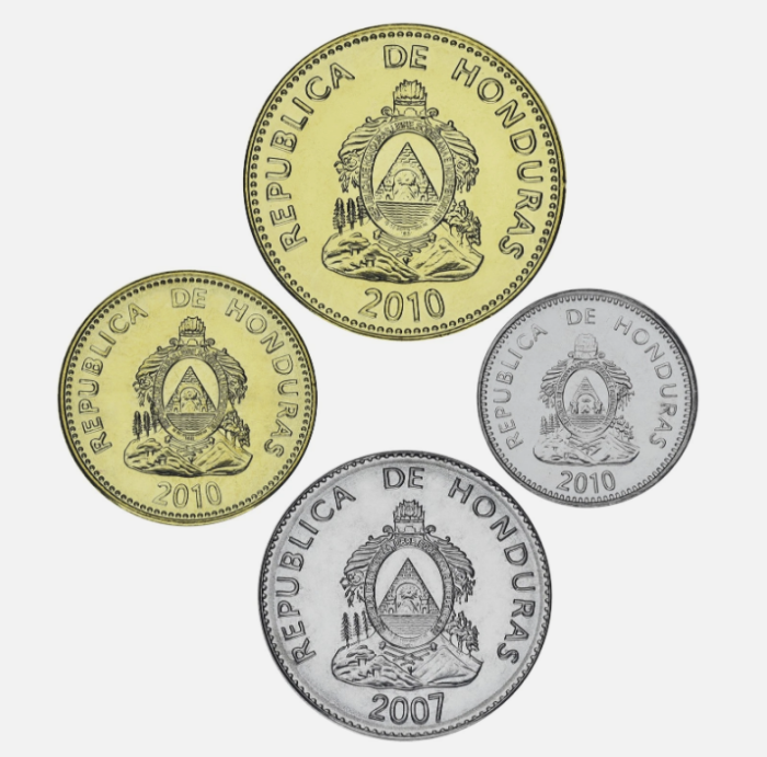Honduras set 4 monede 2014-2022: 5,10,20,50 Centavos, UNC [2]