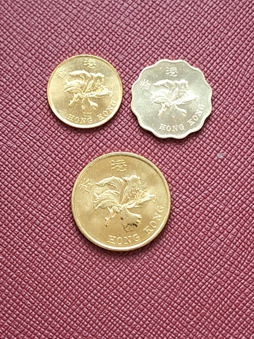 Hong Kong set 3 monede 10,20,50 centi 1997 Comemorative, UNC [2]