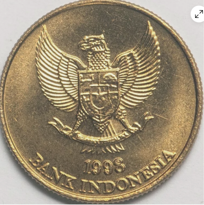 Indonezia 50 rupii 1998,  Varanul de Komodo, UNC [2]