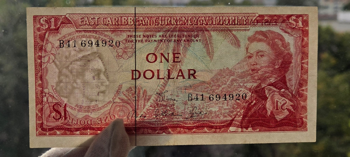 Insulele Caraibe 1 Dolar 1965, Regina Elisabeta II, UNC- [3]