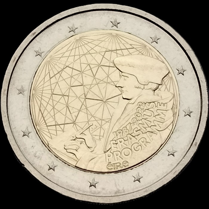 Irlanda 2 euro 2022 Erasmus, UNC [1]