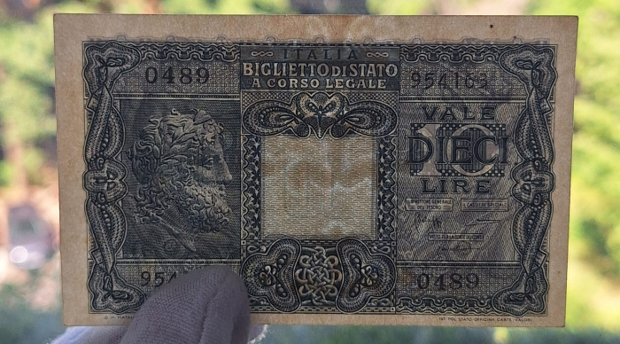 Italia 10 Lire 1944, aproape necirculata [5]