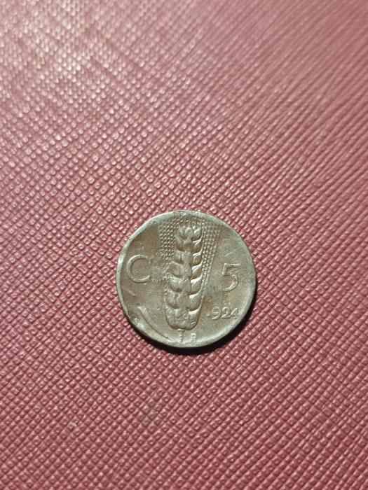 Italia 5 centesimi 1924 [2]