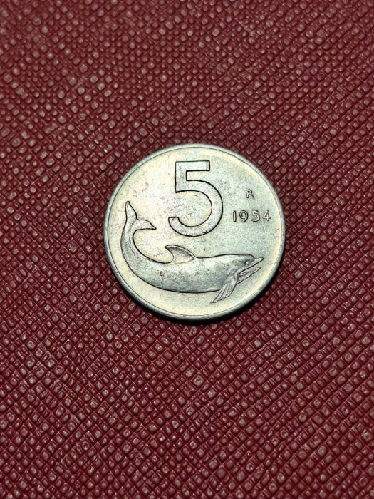 Italia 5 lire 1954 [1]