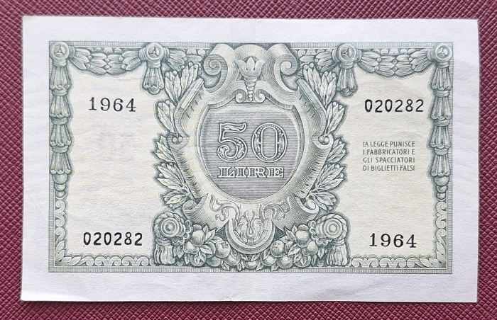 Italia 50 lire 1951, circulata, stare foarte buna [2]