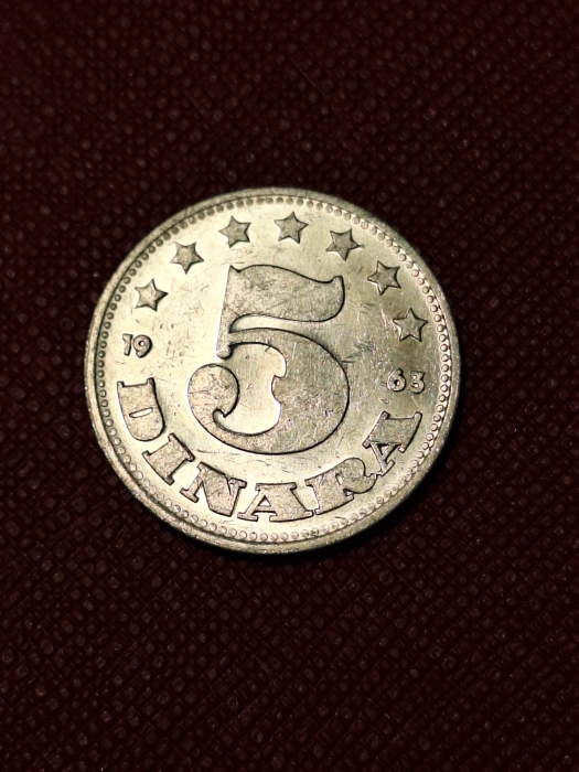 Iugoslavia 5 dinari 1963 [2]