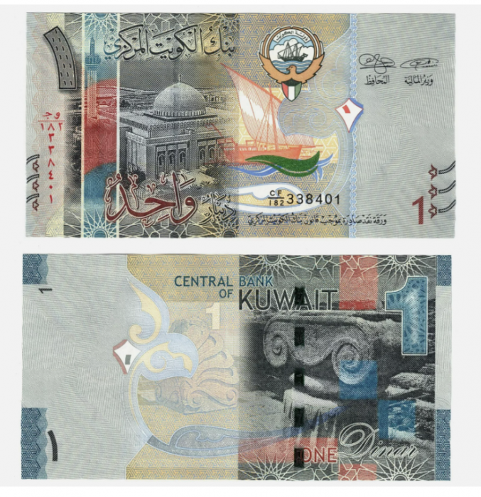 Kuweit 1 Dinar 2017, necirculata [1]
