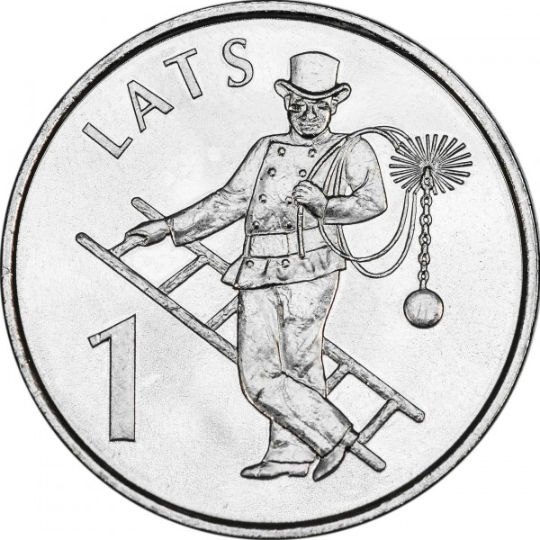 Letonia 1 lats 2008, Cosarul, necirculata [1]