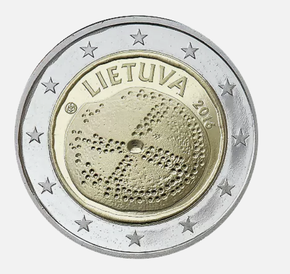 Lituania 2 euro 2016 Cultura Baltică, UNC [1]