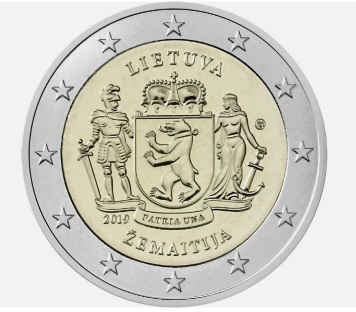 Lituania 2 euro 2019, Samogitia - Zemaitija, UNC [1]