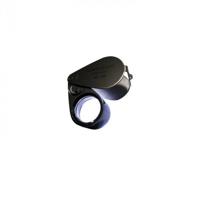 Lupa profesionala pentru monede / bancnote / timbre 30 x 21 mm, Led si baterii incluse [1]