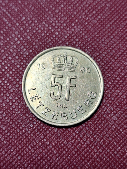 Luxemburg 5 franci 1989 [2]