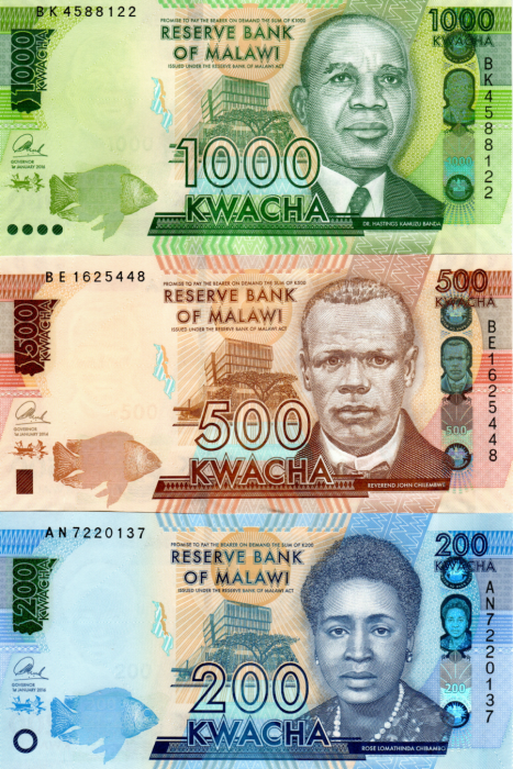 Malawi 20-50-100-200-500-1000, set 6 bancnote, necirculate [2]