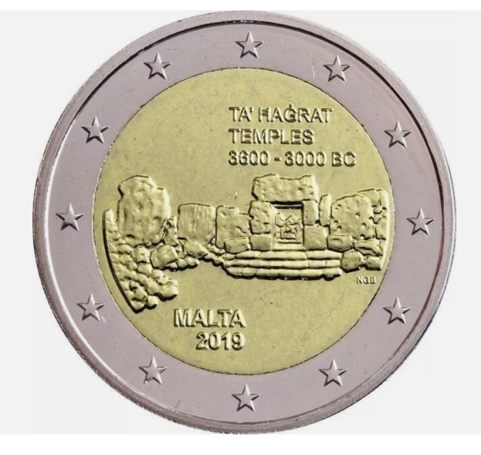 Malta 2 euro 2019, Ta Hagrat, UNC [1]