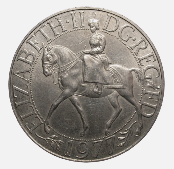 Marea Britanie 25 Pence 1977, Jubileul de Argint [1]