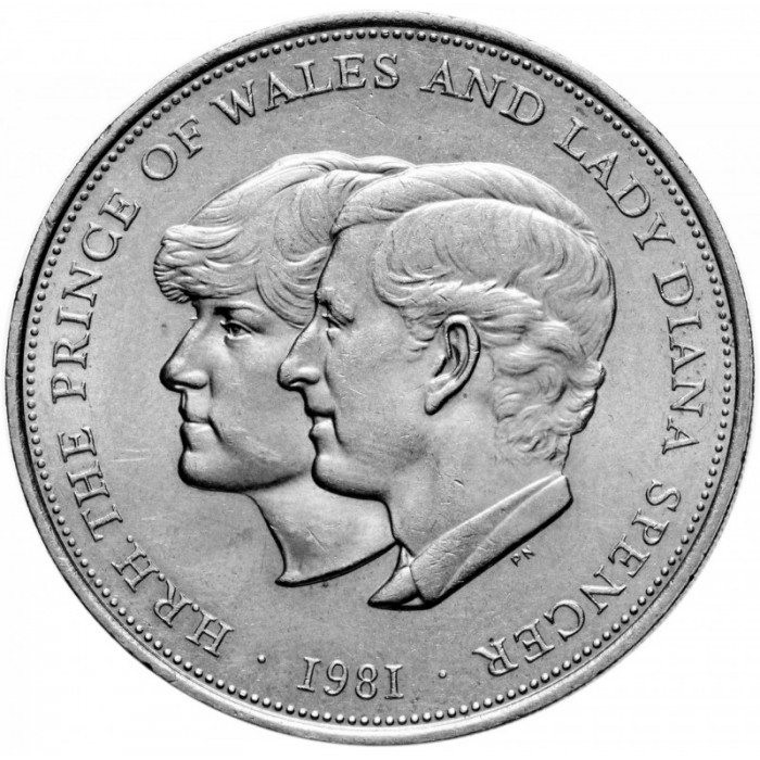Marea Britanie 25 pence 1981- Nunta lui Charles si Diana [1]