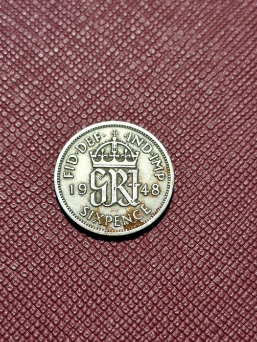 Marea Britanie six pence 1948 [2]