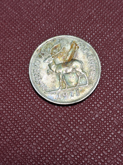 Mauritius half rupee 1971 [2]