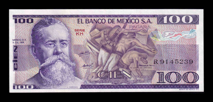 Mexic 100 Pesos 1978, necirculata [1]