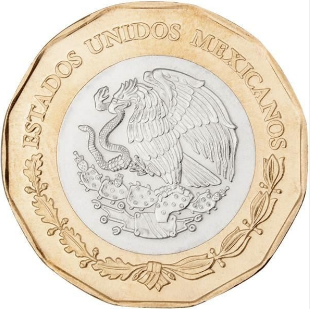 Mexic 20 pesos 2021 - 700 de ani de la fondarea orașului Tenochtitlan, UNC [2]