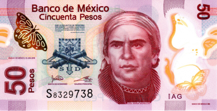 Mexic 50 Pesos 2019, polimer, necirculata [2]