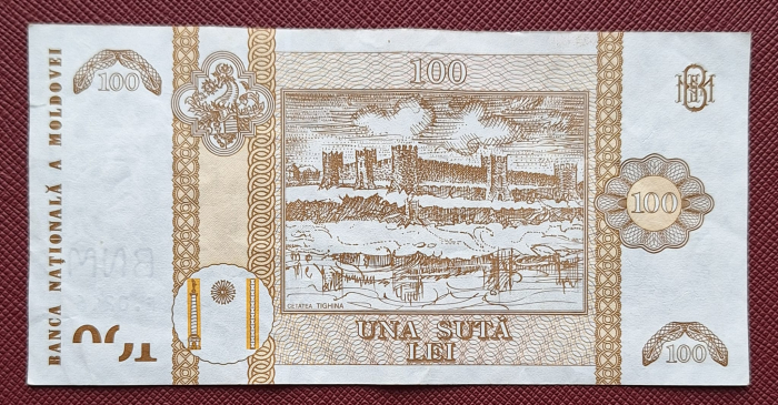 Moldova 100 lei 2015, circulata [2]