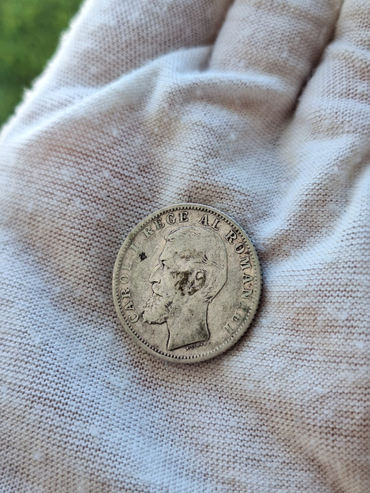 Moneda Romania, 1 Leu 1900 ag, Regele Carol I [2]