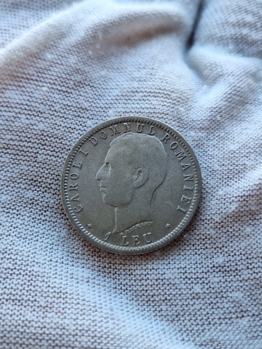 Moneda Romania, 1 Leu 1906, 40 ani de domnie Regele Carol I [2]