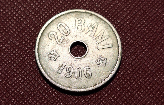 Moneda Romania, 20 Bani 1906, Coroana Regala [2]