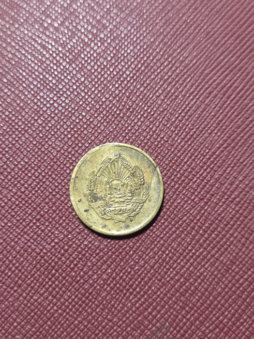 Moneda Romania - RPR - 5 BANI 1955, usor turtita [2]