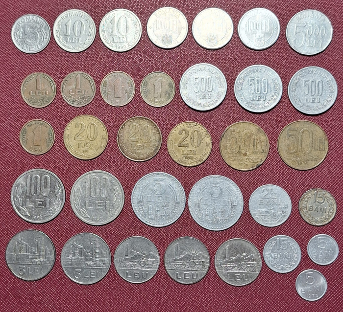 Monede Romania perioada 1963-2002, lot 34 bucati [2]